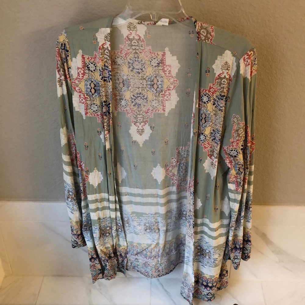 Pink Blush kimono cardigan